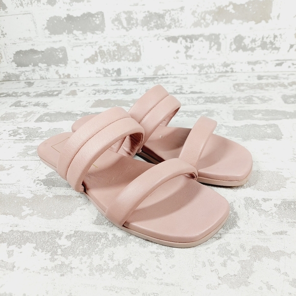 New Dolce Vita Adore Blush Rose Leather Sandals W958 - Picture 4 of 13